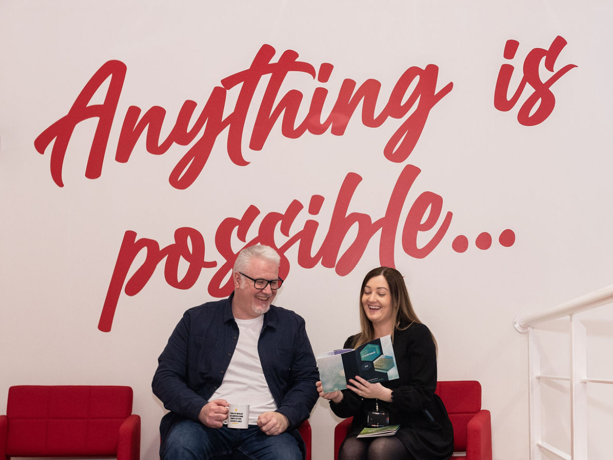 Creative print studio workspace